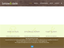 Tablet Screenshot of leeuwensteindelft.nl